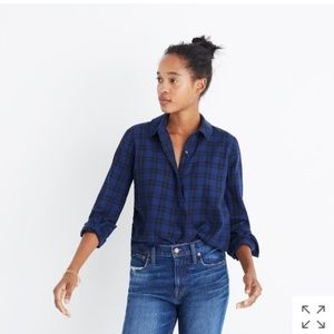 Madewell Plaid Wrap-Front Shirt